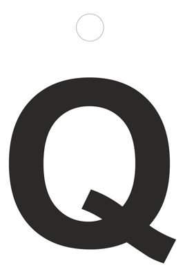Metafranc Plakletter 35Mm Zwart Q - WU0511320