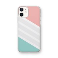 Strepen pastel: iPhone 12 mini Transparant Hoesje