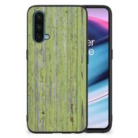 OnePlus Nord CE 5G Houten Print Telefoonhoesje Green Wood