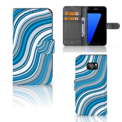 Samsung Galaxy S7 Edge | Telefoon Hoesje | Waves Blue