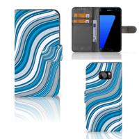 Samsung Galaxy S7 Edge | Telefoon Hoesje | Waves Blue