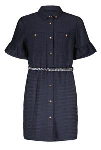 NoBell Meisjes jurk - Masa - Navy blauw