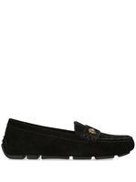 Kurt Geiger London mocassins Eagle Driver en daim - Noir