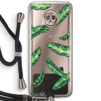 Lange bladeren: Motorola Moto G6 Transparant Hoesje met koord Lange bladeren: Motorola Moto G6 Transparant Hoesje met koord