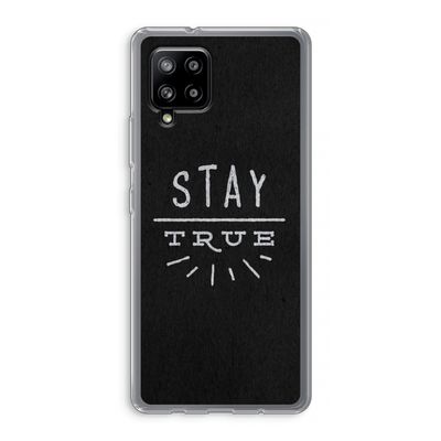 Stay true: Samsung Galaxy A42 5G Transparant Hoesje