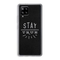 Stay true: Samsung Galaxy A42 5G Transparant Hoesje