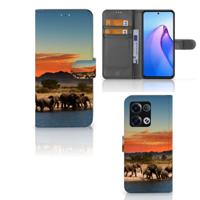 OPPO Reno8 Pro | Telefoonhoesje | Met pasjeshouder | Olifanten