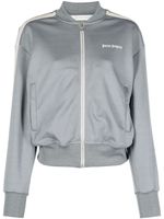 Palm Angels logo-embroidered track jacket - Gris - thumbnail