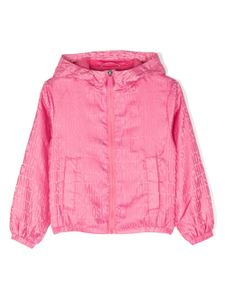 Moschino Kids veste à logo en jacquard - Rose