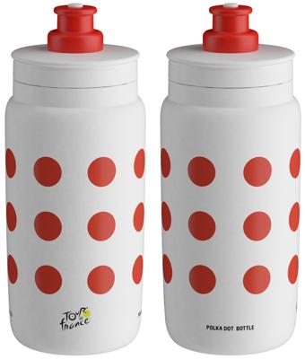 ELITE Trinkfl. fly tour d e france red polka 550ml