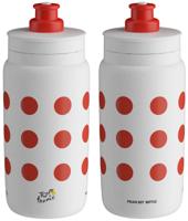 ELITE Trinkfl. fly tour d e france red polka 550ml
