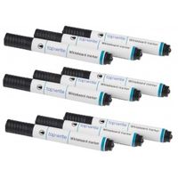 9x Whiteboard markers zwart - thumbnail