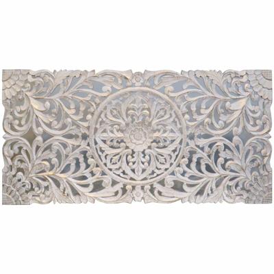 Hoofdbord DKD Home Decor Wit Gouden Hout MDF 180 x 4 x 90 cm