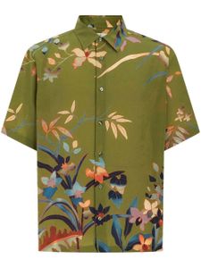 ETRO chemise en soie à fleurs - Vert