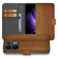 OPPO Reno 13 Pro | Book Style Case | Donker Hout