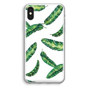 Lange bladeren: iPhone X Transparant Hoesje