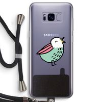 Birdy: Samsung Galaxy S8 Transparant Hoesje met koord