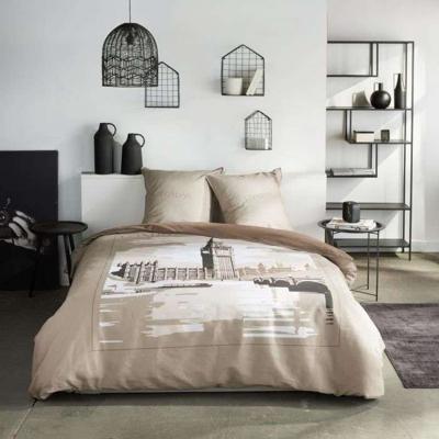 Beddengoedset - TODAY - JAVA - 2 personen - 240x220 cm - Katoen - London print - Beige