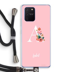 Pink Bouquet: Samsung Galaxy Note 10 Lite Transparant Hoesje met koord