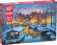 Amsterdam at Night Puzzel 1000 Stukjes