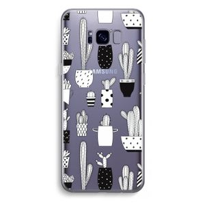 Cactusmotief: Samsung Galaxy S8 Plus Transparant Hoesje