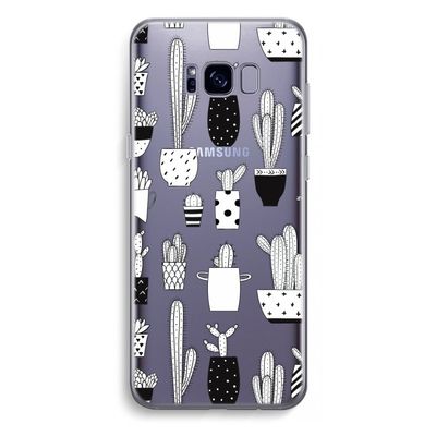 Cactusmotief: Samsung Galaxy S8 Plus Transparant Hoesje