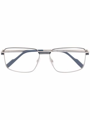 Cazal lunettes de vue à monture rectangulaire - Argent