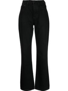 rag & bone jean évasé à taille haute - Noir