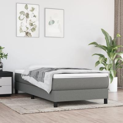 Bedframe zonder matras 80x200 cm stof donkergrijs