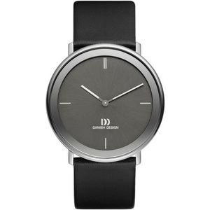 Horlogeband Danish Design IQ14Q1010 / IQ15Q1010 / IQ16Q1010 / IQ22Q1010 Leder Zwart 22mm