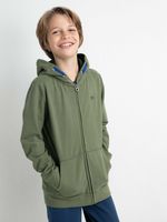 50% korting - Petrol Industries Jongens Hoodie met rits Dusty army - 176 - thumbnail