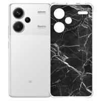 Xiaomi Redmi 13 Pro Plus Hoesje - Marmer Zwart TPU Antishock