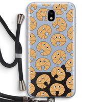 Croissant: Samsung Galaxy J5 (2017) Transparant Hoesje met koord