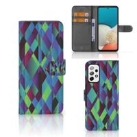 Samsung Galaxy A73 5G | Book Case | Abstract Green Blue