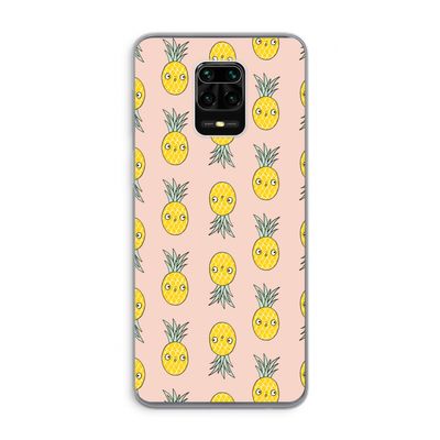 Ananas: Xiaomi Redmi Note 9 Pro Transparant Hoesje