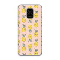 Ananas: Xiaomi Redmi Note 9 Pro Transparant Hoesje