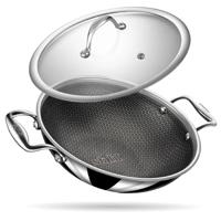 Stahl Cookware Wokpan Hybrid ø 24 cm - inclusief glazen deksel