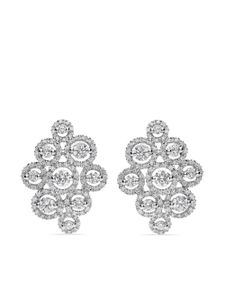 LEO PIZZO boucles d'oreilles Crops en or blanc 18ct ornée de diamants - Argent