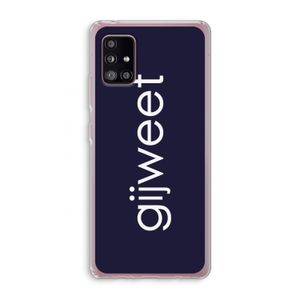 Gijweet: Samsung Galaxy A51 5G Transparant Hoesje