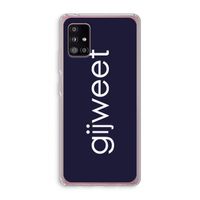 Gijweet: Samsung Galaxy A51 5G Transparant Hoesje
