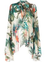 Roberto Cavalli blouse à imprimé Jungle - Tons neutres