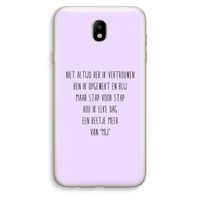 Zelfvertrouwen: Samsung Galaxy J7 (2017) Transparant Hoesje