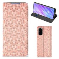 Samsung Galaxy S20 | Hoesje met Magneet | Pattern Orange