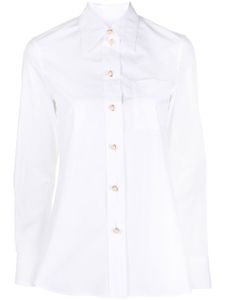 Lanvin chemise en coton à col pointu - Blanc