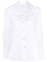 Lanvin chemise en coton à col pointu - Blanc - thumbnail