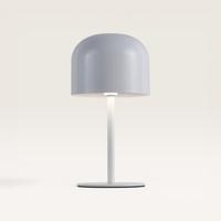 LED Tafellamp Ariello bianco s - Witte paddenstoel lamp voor binnen, zowel dim- als oplaadbaar