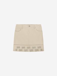 Nik&Nik zomer rok meisjes - taupe - Floor