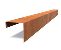 Cortenstaal overzetprofiel recht 230x15,4x15cm. Cortenstaal overzetprofiel recht 230x15,4x15cm.