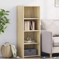 Hoge kast 45x41x124 cm bewerkt hout sonoma eikenkleurig