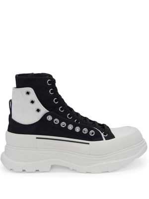 Alexander McQueen bottines Tread Slick - Noir